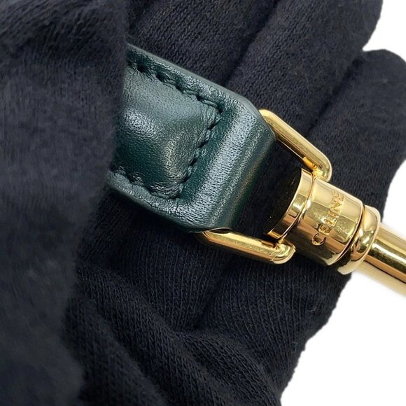 CELINE Classic 16 Seize 2-Way Handbag Leather Green 187373 - Picture 11 of 16